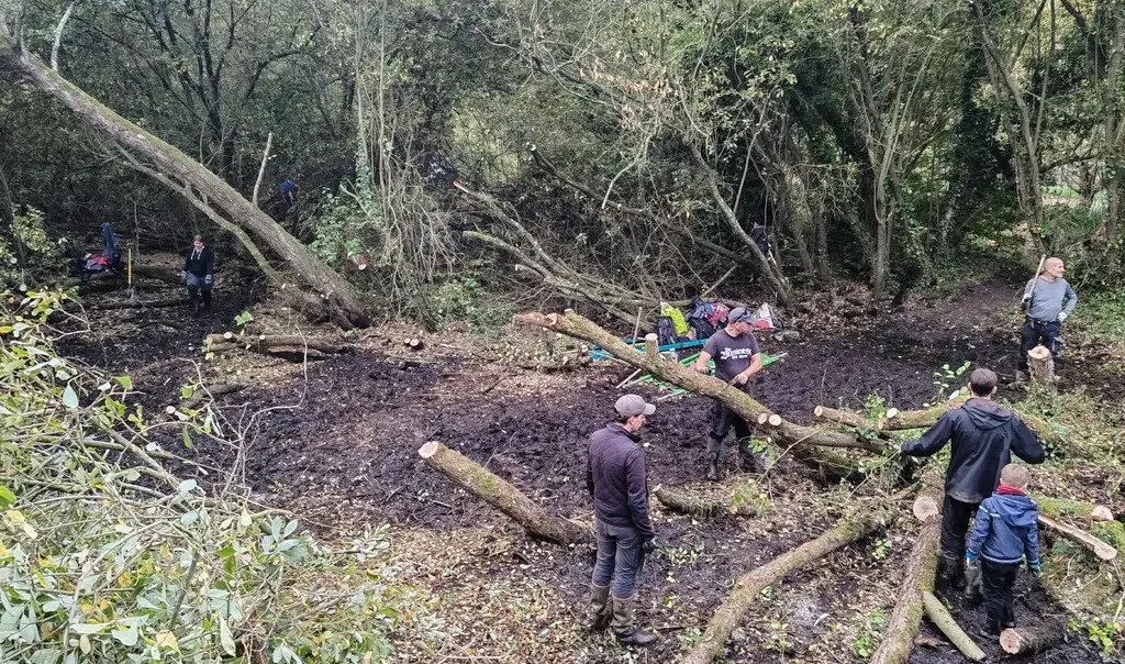 Photographie prise lors d'une animation chantier nature à Norrent-Fontes (Pas-de-Calais)