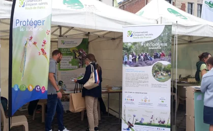 Stand lors de la Fête du Lait a Le Quesnoy M. Carbonel